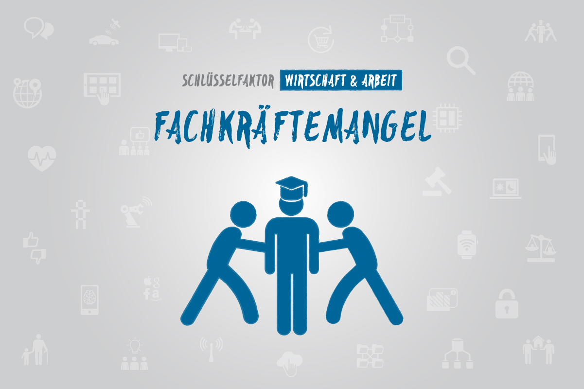 Im Kontext der Digitalisierung ist Fachkräftemangel mittlerweile einer der wesentlichen Gründe, warum Unternehmen den Einsatz neuer Technologien scheuen.